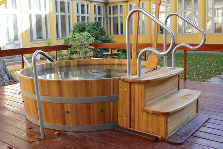 Outdoor wooden tub